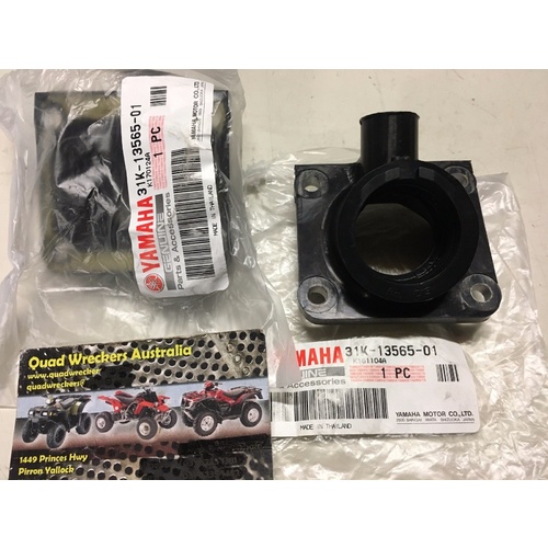 GENUINE YAMAHA  BANSHEE YFZ 350 INLET INTAKE MANIFOLD PAIR 31K-13565-01