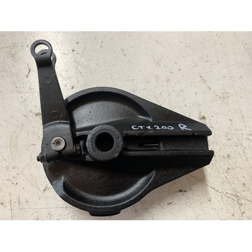 HONDA CTX 200 BUSHLANDER  REAR BRAKE BACKING PLATE WITH NEW SHOES