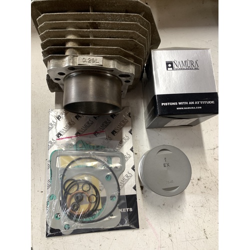 KAWASAKI KLF KVF 300 B C BARREL CYCLINDER WITH NEW PISTON RINGS TOP GASKETS TOP REBEUILD KIT