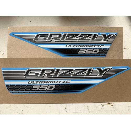 YAMAHA GRIZZLY 350 ULTRAMATIC TANK STICKER SET GRAPHIC DECAL
