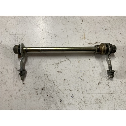 GENUINE YAMAHA TTR  50 E REAR WHEEL AXLE SPACER AND CHAIN ADJUSTERS 2006 - 2024