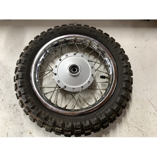 GENUINE YAMAHA TTR  50 E FRONT WHEEL RIM AND TYRE 2006 - 2026