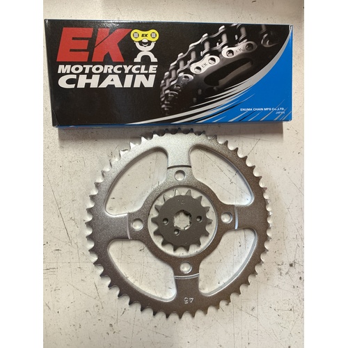 HONDA CT 110 POSTIE 428 ek CHAIN FRONT 14 T AND REAR 45 T JT SPROCKET KIT