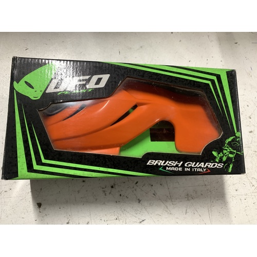 UFO ORANGE GLEN HELEN HAND BRUSH GUARDS NO MOUNTS REPLACMENT PLASTIC ONLY 