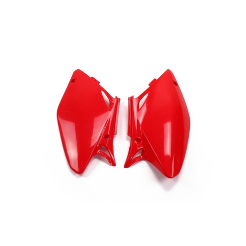 UFO HONDA CRF 450 R 2002 2003 2004 RED NUMBER PLATES SIDE COVER