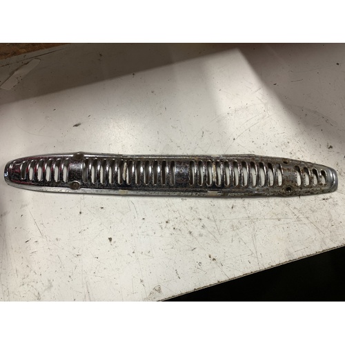 HONDA POSTIE CT 110 UPPER / MAIN HEAT EXHAUST SHIELD / COVER RUSTY CHROME