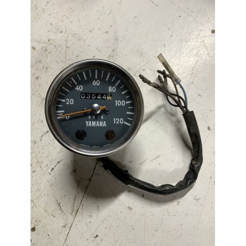 YAMAHA AG 100 175 SPEEDO - SPEEDOMETER   1974 - 1979  CHROME   3544 kms