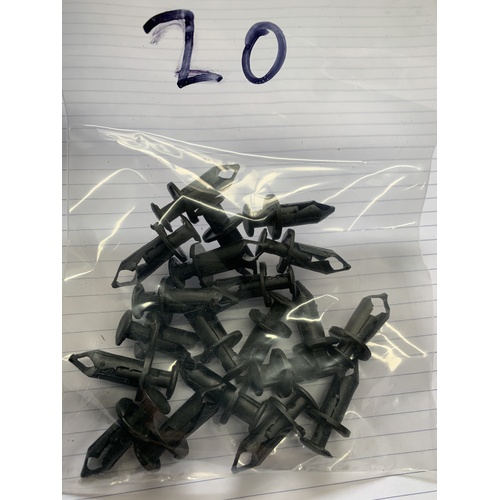 QWA HONDA TRX 250 300 350 400 420 450 500 520 680 PLASTIC FENDER CLIP 20 PACK PUCS IN