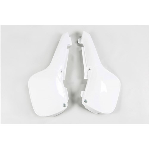 UFO KAWASAKI KX 60 SUZUKI RM 60 1996 - 2004 WHITE SIDE NUMBER PLATES COVER