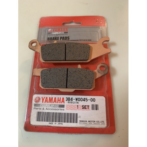 GENUINE YAMAHA GRIZZLY 500 700 KODIAK FRONT LEFT BRAKE PADS  3B4-W0045-00
