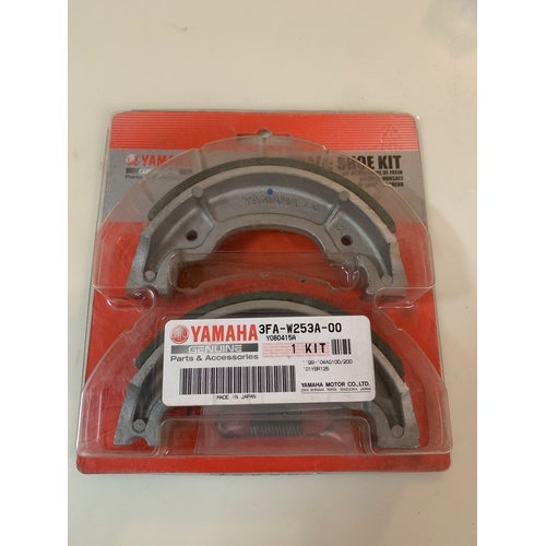 GENUINE YAMAHA REAR BRAKE SHOES AG 200 100 TTR 230 RAPTOR 50 80 3FA-W253A-00