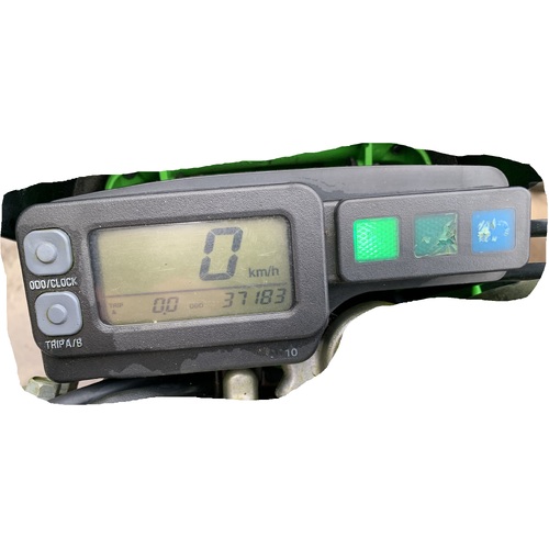 KAWASAKI KL 250 STOCKMAN DIGITAL SPEEDO SPEEDOMETER AND INDICATOR LIGHTS 37183 KMS