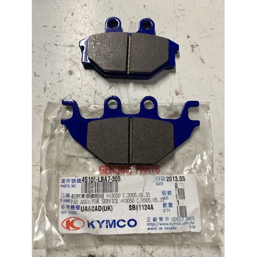 GENUINE KYMCO FRONT BRAKE PADS MXU 250 300 XUV 500 45105-LBA7-305