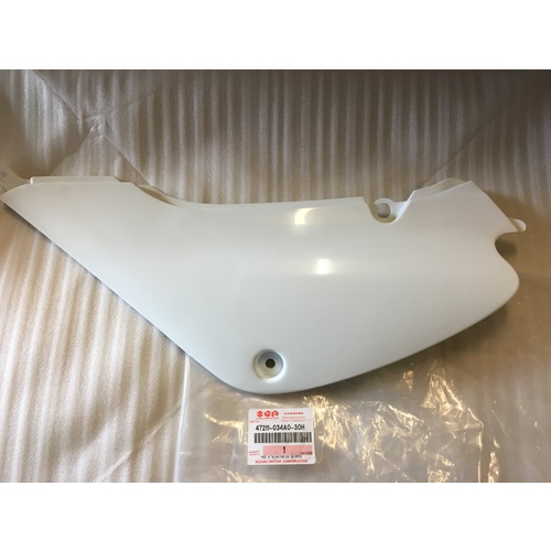 SUZUKI JR 80 WHITE LEFT HAND SIDE PLASTIC COVER 47211-034A0-30H