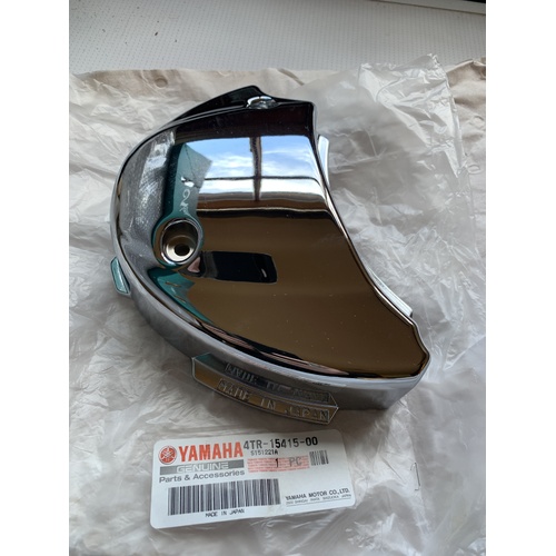 GENUINE YAMAHA VSTAR V STAR XVS 650 LEFT LOWER ENGINE COVER  4TR-15415-00 CHROME