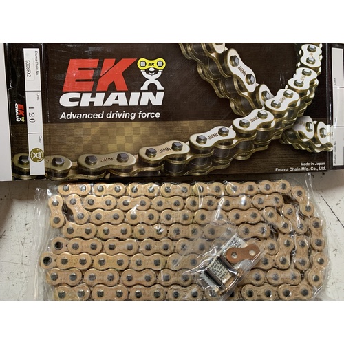 EK 530 SRX2 X RING CHAIN GOLD RIVIT LINK TENERE 700 M7 R1 R2 XS BANDIT YAMAHA SUZUKI KAWASAKI SUZUKI KTM