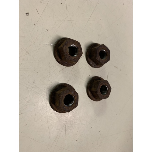 KAWASAKI KVF 360 650 750 WHEEL NUT NUTS SET 4 FLANGED 10 mm 