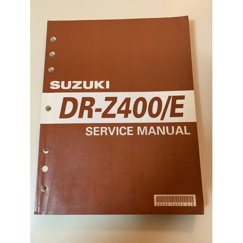 GENUINE SUZUKI DRZ 400 E WORKSHOP / SERVICE MANUAL BOOK