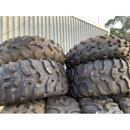 ATV TYRES 24 X 10 X 11 & 24 X 8 X 12 4PLY SET  HONDA TRX 350 420 OEM 