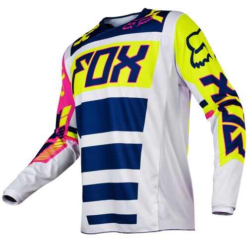 FOX RACING 180 FALCON NAVY BLUE WHITE MX JERSEY SIZE YOUTH XL EXTRA LARGE