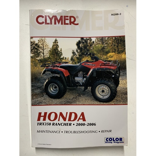 HONDA TRX 350 FOUR TRAX 2X4 4X4 CLYMER / SERVICE MANUAL 2000