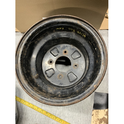 KAWASAKI KVF 300 REAR 10 INCH BLACK RIM WHEEL 2012 - 2022