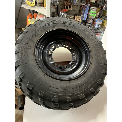 POLARIS SPORTSMAN MAGNUM 325 330 400 500 12 X 6  INCH FRONT RIM & 25 X 8 X 12 TYRE PL39