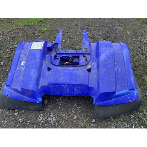 YAMAHA BIGBEAR 400 SEMI AUTO REAR BLUE FENDER GUARD PLASTIC