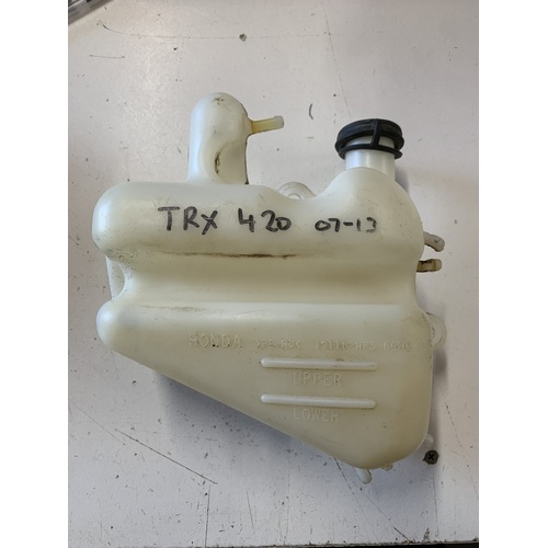 HONDA TRX 420 2007 - 2013 COOLANT RESERVE OVER FLOW BOTTLE TRX 500 FM FPM  2012 - 2013
