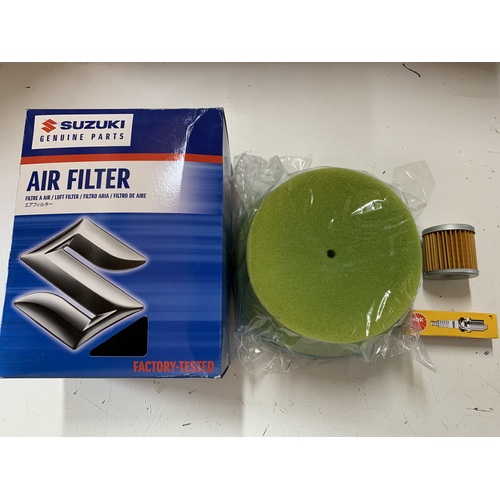 SUZUKI DRZ 400 E S SM AIR FILTER OIL FILTER NGK SPARK PLUG SERVICE KIT