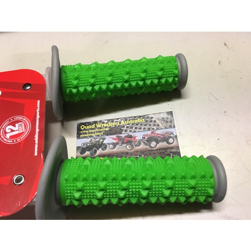 MX OFF ROAD HAND GRIPS SOFT DIAMOND MULTI DENSITY KX KXF GREEN