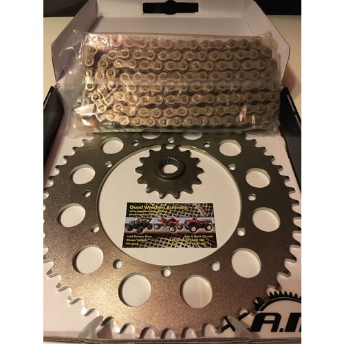 SUZUKI LTR 450 QUAD CHAIN & SPROCKET KIT 14 T FRONT 36 T REAR 520 DID X RING CHAIN