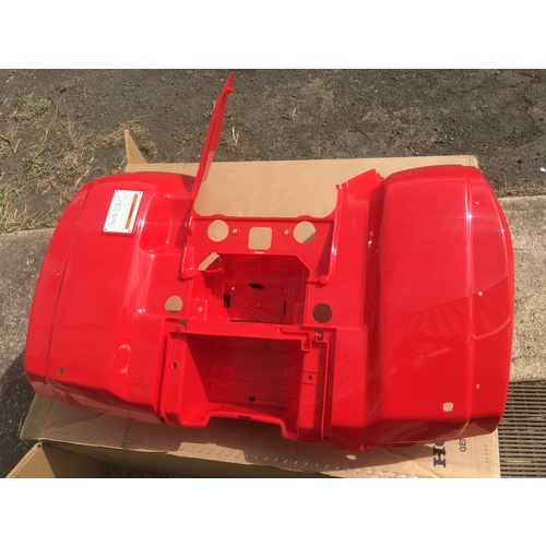 HONDA TRX 300 BRAND NEW REAR FENDER RED PLASTIC