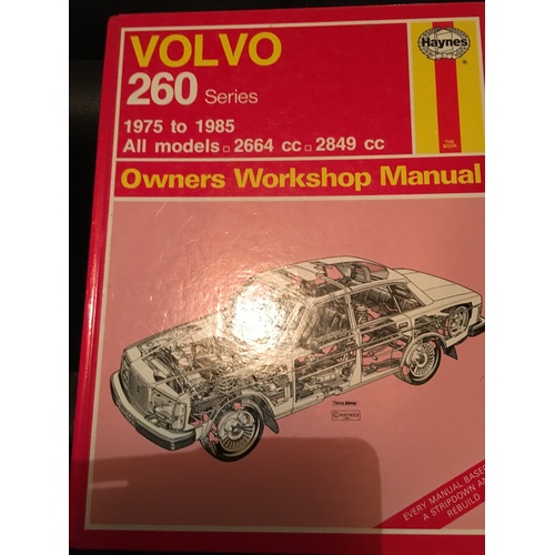 VOLVO 260 SERIES 1975-85 HAYNES  WORKSHOP MANUAL