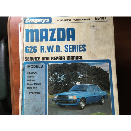 MAZDA 626 R W D 1979 83 SERIES GREGORYS WORKSHOP MANUAL