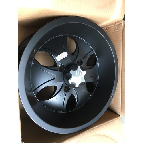ITP ALLOY MAG WHEEL RIMS SATIN BLACK 14  X 7 INCH 4 X 110 PCD YAMAHA HONDA SUZUKI KAWASAKI SET 4
