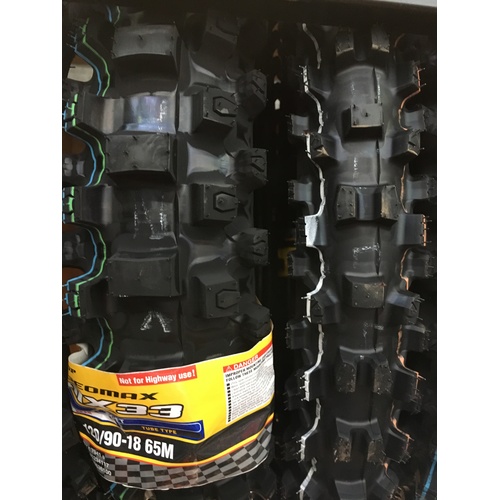 ALL NEW DUNLOP GEOMAX MX 33  FRONT & REAR TYRE 80 100 21 120 90 18