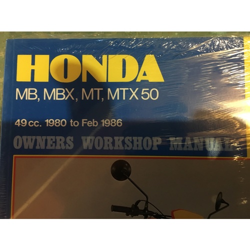HONDA MB MBX MT MTX50 49CC 1980 1986 HAYNES MANUAL