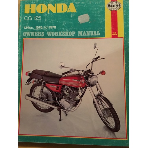 HONDA CG125 1976 1978 HAYNES WORKSHOP MANUAL