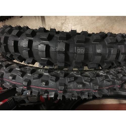 HEIDENAU FRONT & REAR TYRE 120 90 18 &  80 100 21 ROAD LEGAL KNOBBY PAIR 