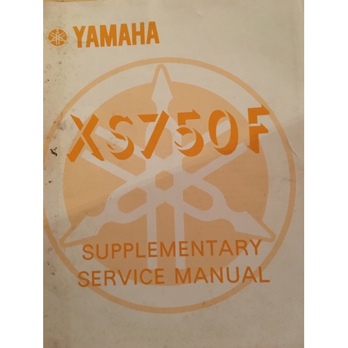 YAMAHA XS750S SUPLEMENTARY SERVICE MANUAL