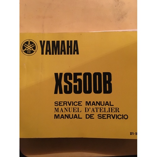 YAMAHA XS500B SERVICE    MANUAL