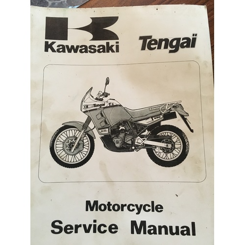 KAWASAKI TENGAI 650 500 1989 1990 SERVICE MANUAL