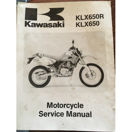 KAWASAKI KLX650R KLX650 1993 SERVICE MANUAL 