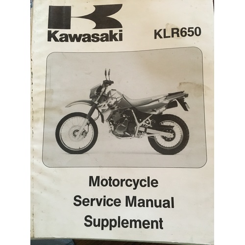 KAWASAKI  KLR650 1994 SERVICE MANUAL SUPPLEMENT