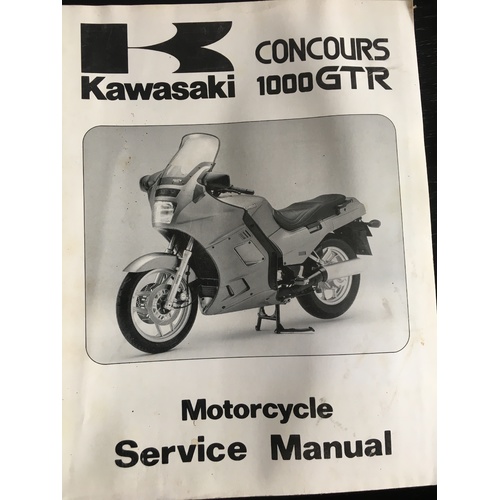 KAWASAKI 1986 1994 CONCOURS 1000 GTR  SERVICE MANUAL W