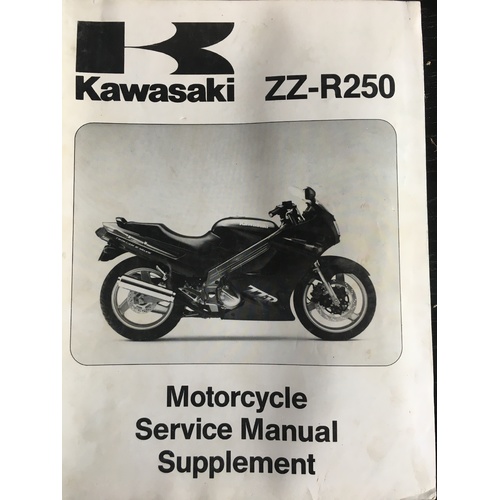 KAWASAKI 1990 1991 ZZ-R250 SERVICE MANUAL SUPP