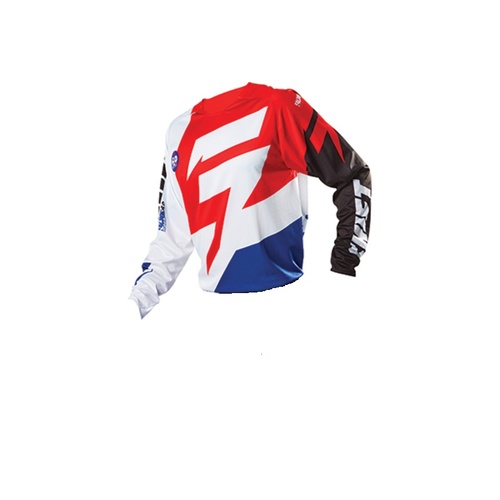 SHIFT FACTION WHITE / RED JERSEY SIZE ADULT SMALL