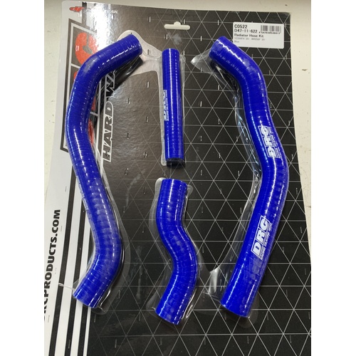 YAMAHA WR 250 F YZ 250 FX 2025 - 2027 DRC BLUE SILICONE RADIATOR HOSE KIT D4711622