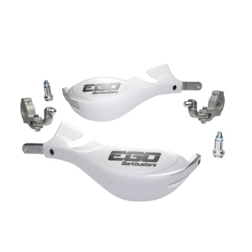 BARKBUSTERS EGO HAND GAURD WHITE TAPER BARS KTM TE HUSKY YAMAHA WR YZ YZF WRF TTR TT XR CR